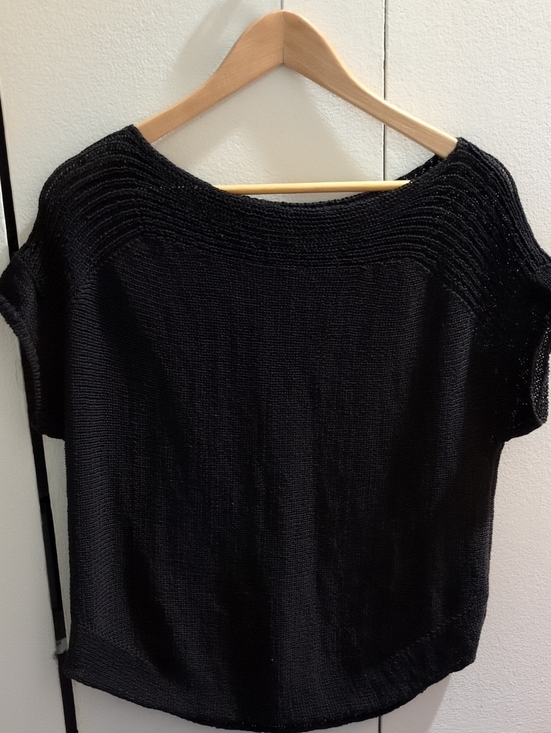 Ralph Lauren Tops - Ralph Lauren Black Knit Short Sleeve Top